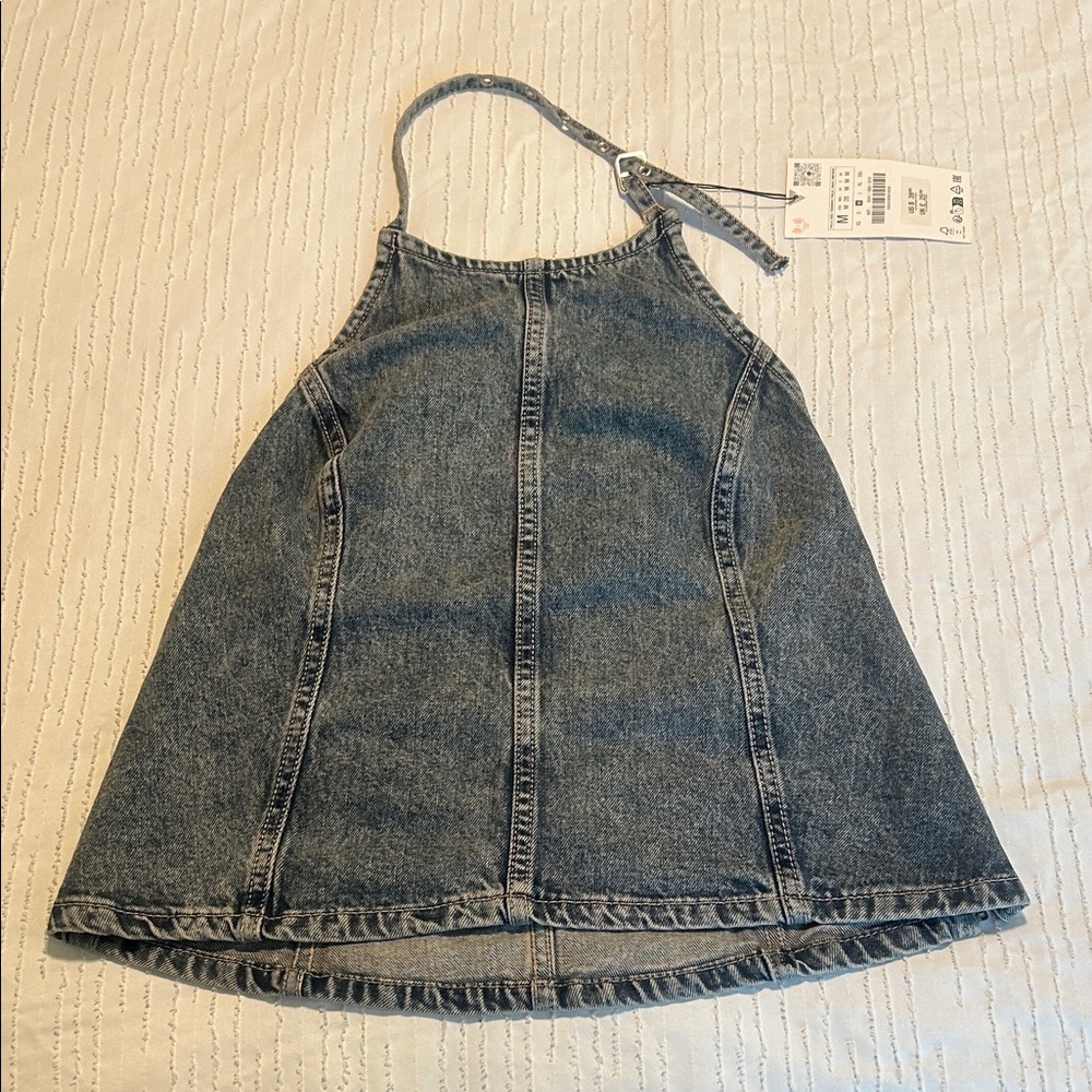 Zara Denim Halter Top
